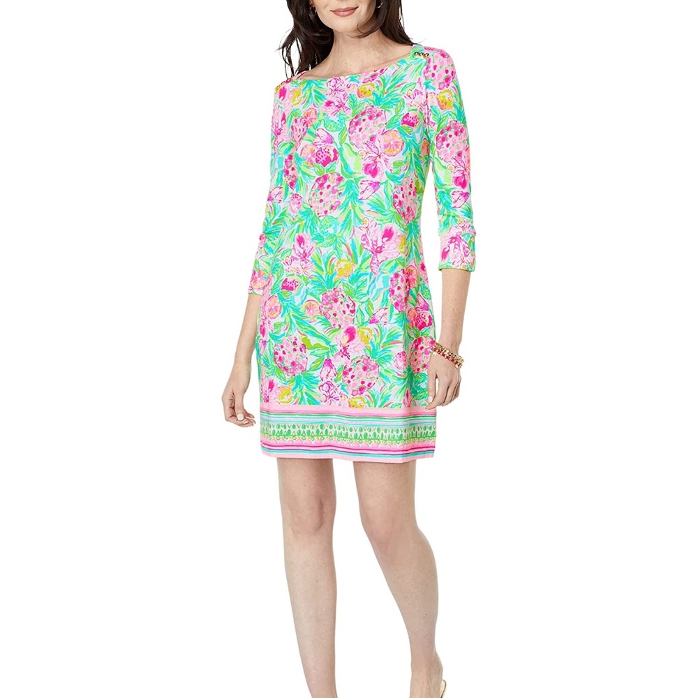 Lilly Pulitzer UPF 50+ Sophie Dress in Pear Necessities